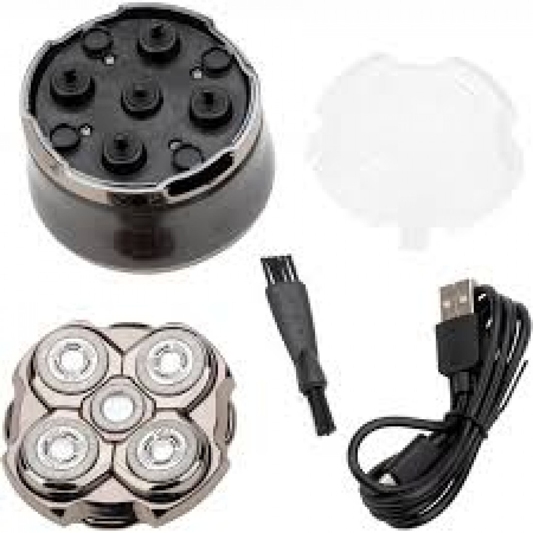 JATA SHAVER FOR HEAD RECHARGABLE UP TO 120 MIN 5 FLOATING HEADS SILVER JBMA1444