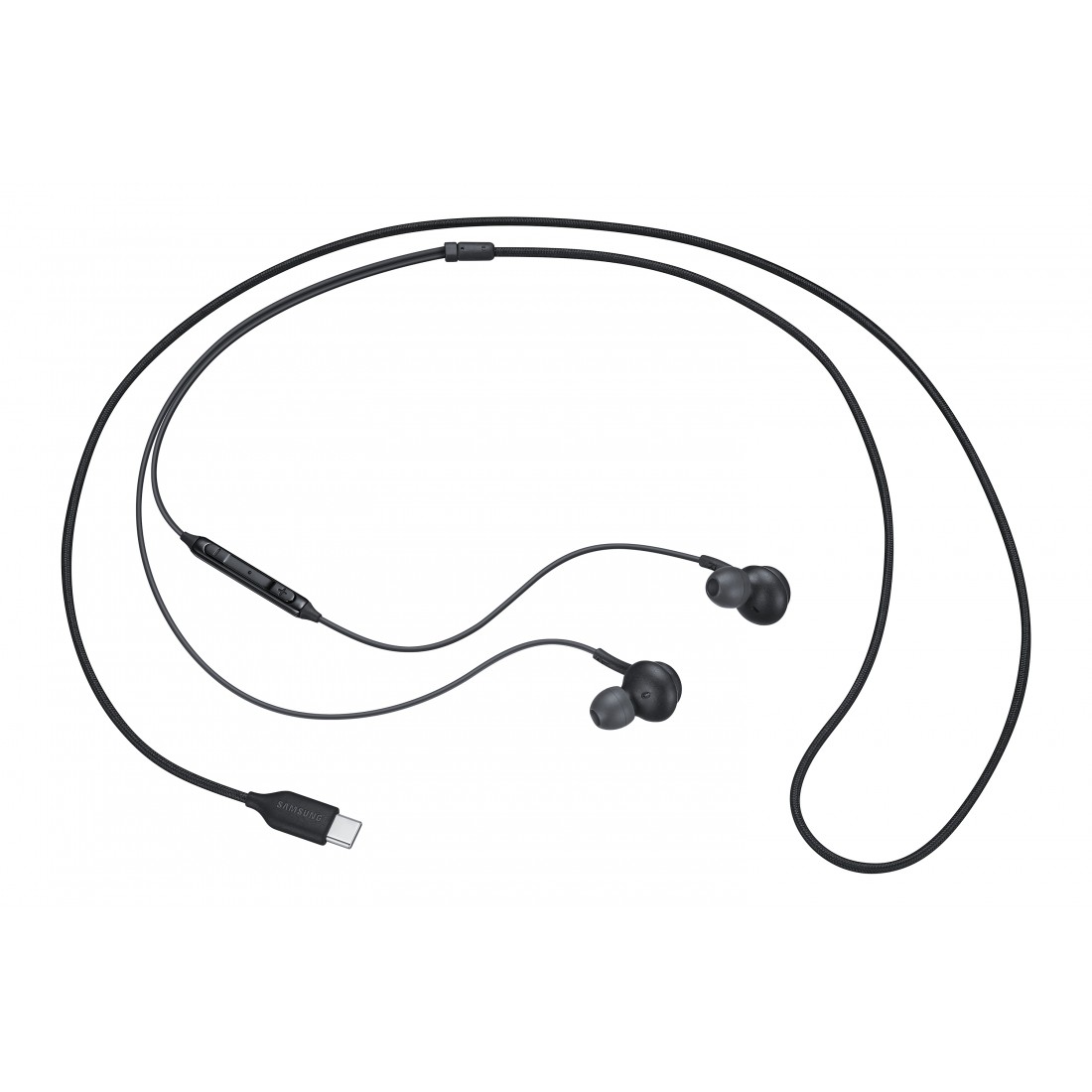 SAMSUNG EARPHONES IN-EAR CABLE USB-C MICROPHONE VOL. CONTROL BLACK BY AKG EO-IC100BBEGEU
