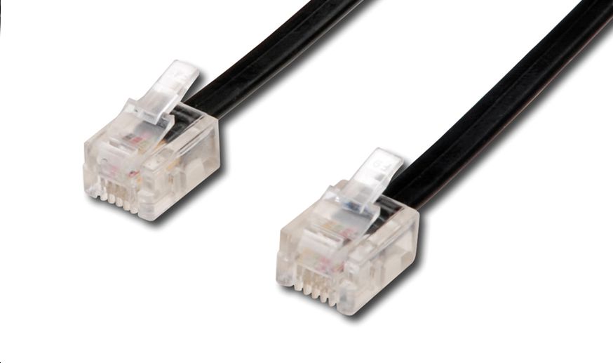 Microconnect 93068 telephone cable 3 m Black