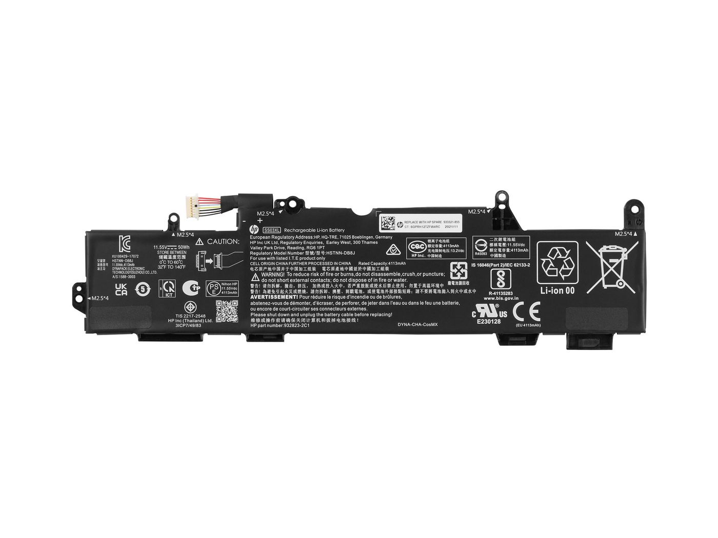 HP 933321-852 laptop spare part Battery