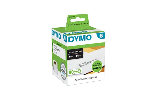 DYMO LabelWriter Address Adresseetiketter (8,9 cm x 2,8 m) 260etikette(r) S0722370