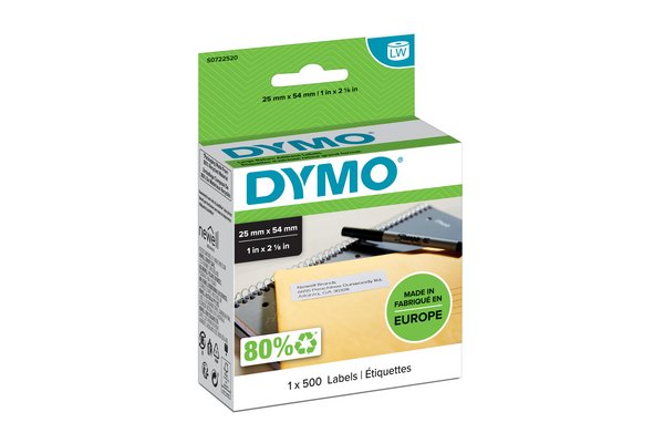 DYMO LabelWriter Address Adresseetiketter 54 x 25 mm 500etikette(r) S0722520