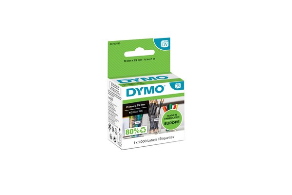 DYMO LabelWriter MultiPurpose Etiketter 13 x 25 mm 1000etikette(r) S0722530