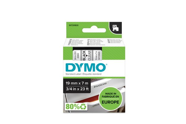 DYMO D1 Label tape (1.9 cm x 7 m) 1 cassette(s) S0720820