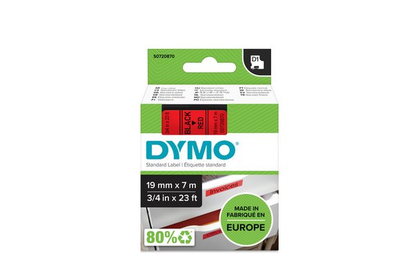 DYMO D1 Tape (1,9 cm x 7 m) 1kassette(r) S0720870