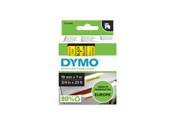 DYMO D1 Label tape (1.9 cm x 7 m) 1 cassette(s) S0720880