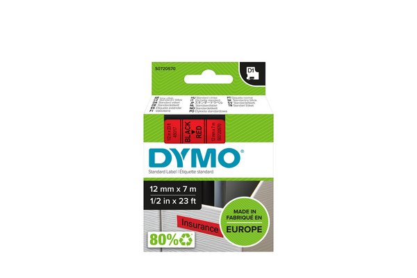 DYMO D1 Etiketter (1,2 cm x 7 m) 1rulle(r) S0720570