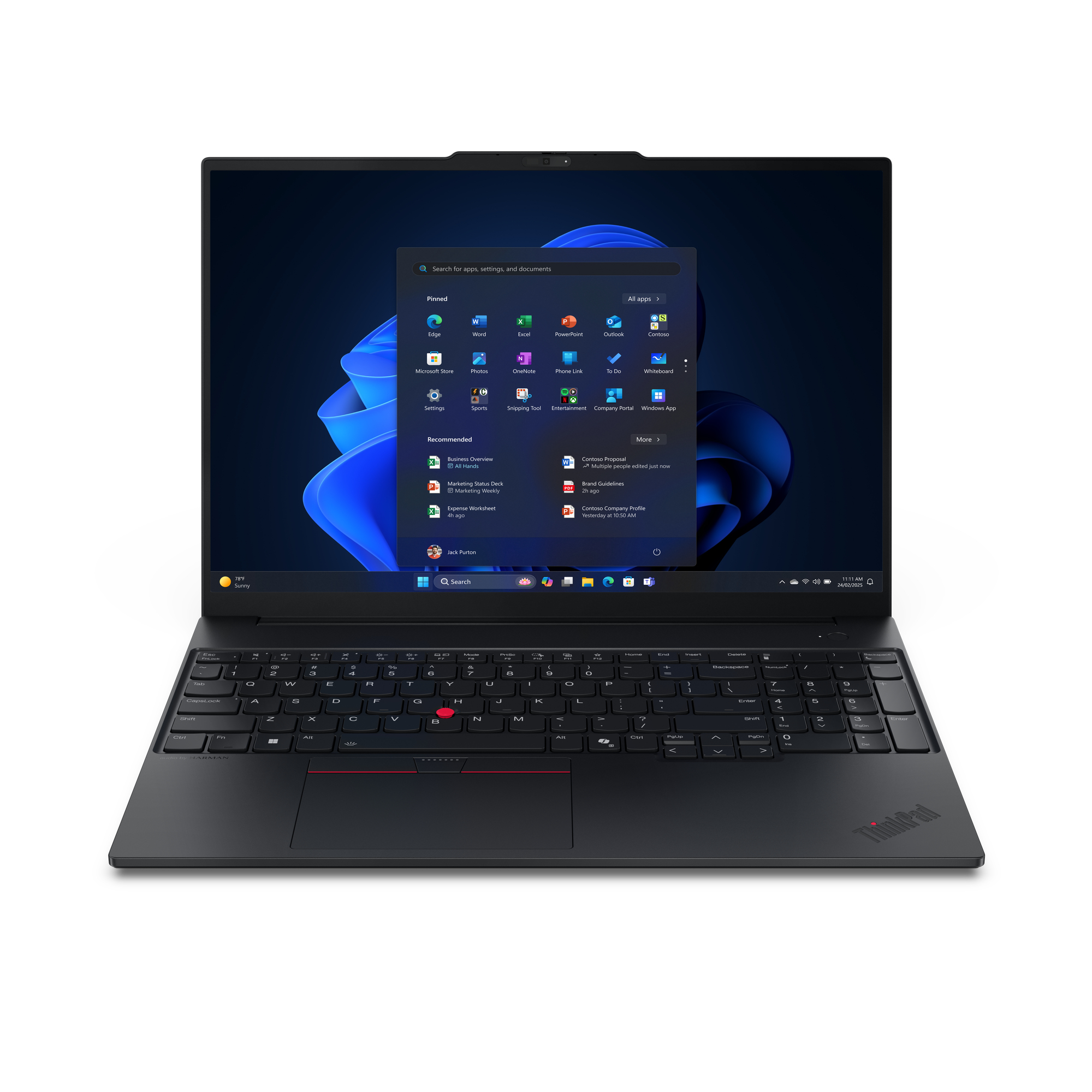 ThinkPad E16 Gen 3 (Intel) - 16 inch - Intel Core Ultra 7 255H - 16GB RAM - 512GB SSD - Windows 11 Pro