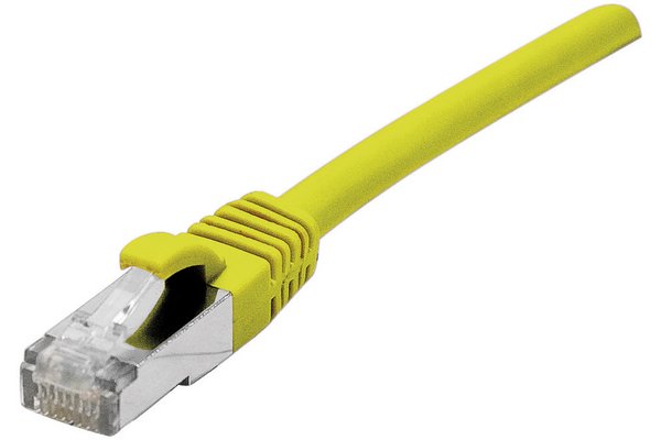 EXC Network Cable | Cat 6a | F/UTP | Low smoke/halogen free | Patch round (standard) | Gul | 20m