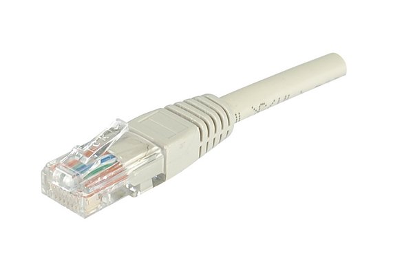 EXC Network Cable | Cat 6 | U/UTP |Copper-clad alu wire | Patch round (standard) | Grey | 5m