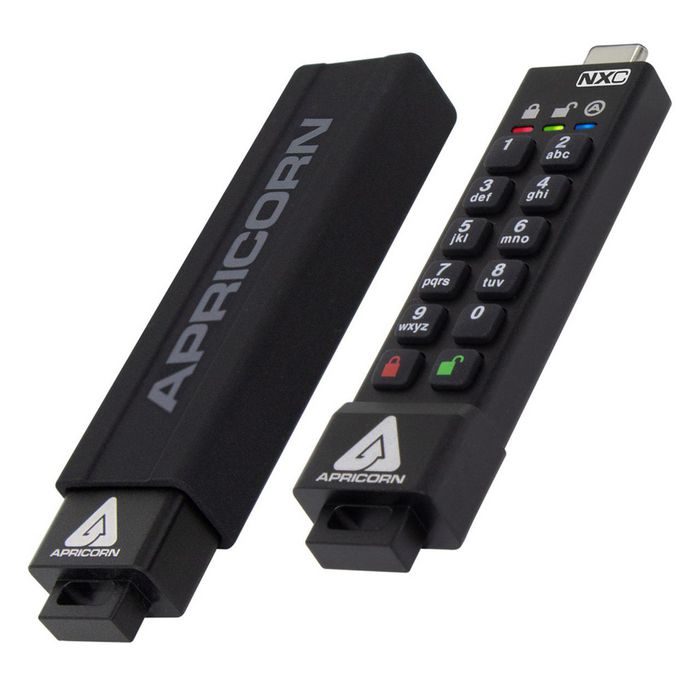 Apricorn 64GB, USB 3.2 gen1, 256-bit AES XTS, FIPS 140-2, IP68