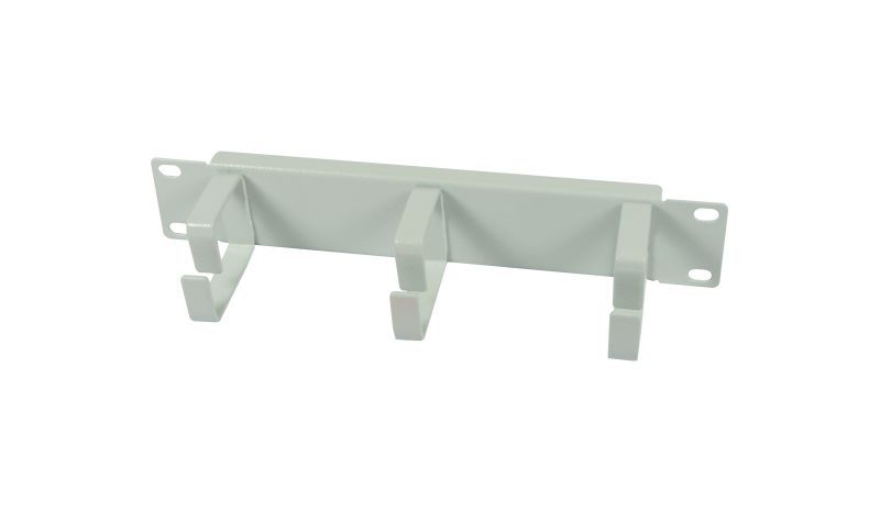 ALLNET 10" zbh. Cable management plate, 1U, metal with 3 brackets, light gray