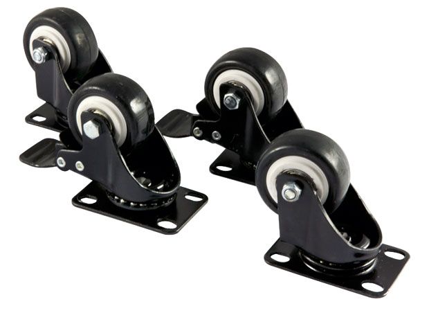 ALLNET 19" base frame, e.g. castor set (wheels), h75mm, for SW4Post series