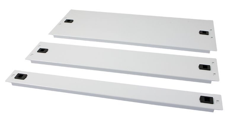 ALLNET 19" e.g. blind plate, 4U, light gray, for snapping in (tool-free)