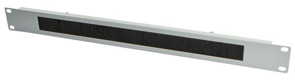 ALLNET 19" e.g. cable entry plate, 1U, metal, light gray, with brush