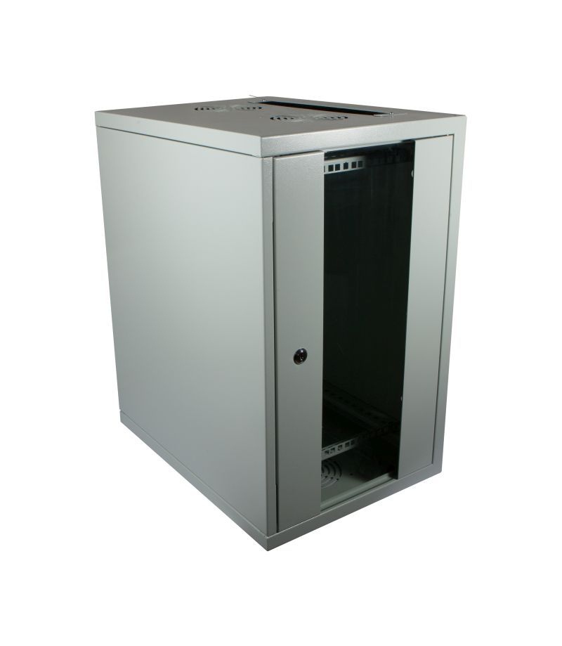 ALLNET 19" wall enclosure, 5U, vertical, T370, light gray, SMH series