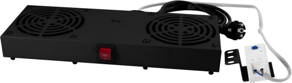 ALLNET 19" wall housing, e.g. fan unit, black, for SMB/SMC/SMA series