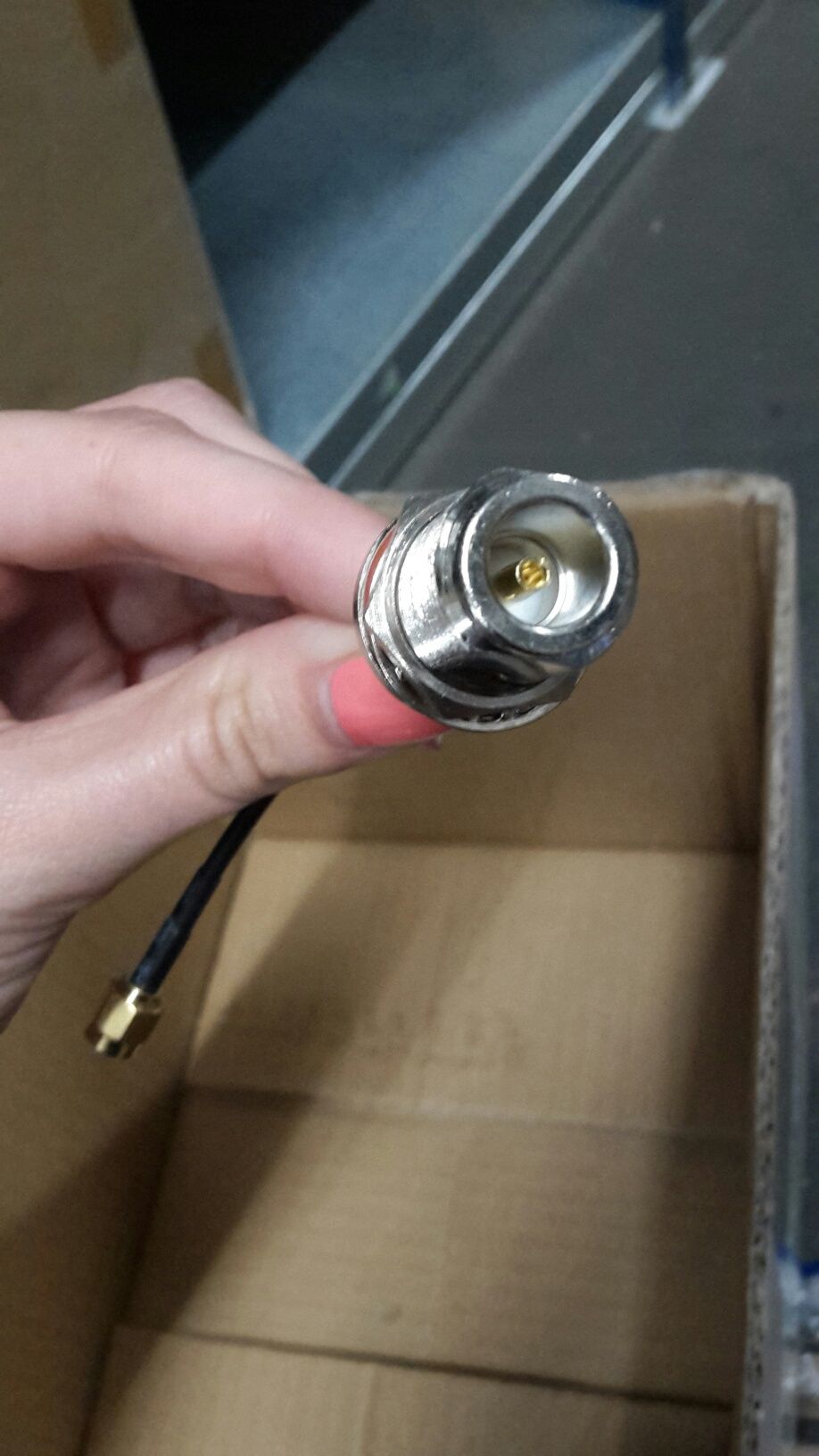 ALLNET antenna pigtail R-SMA (M) to N-type connector (F), 10cm