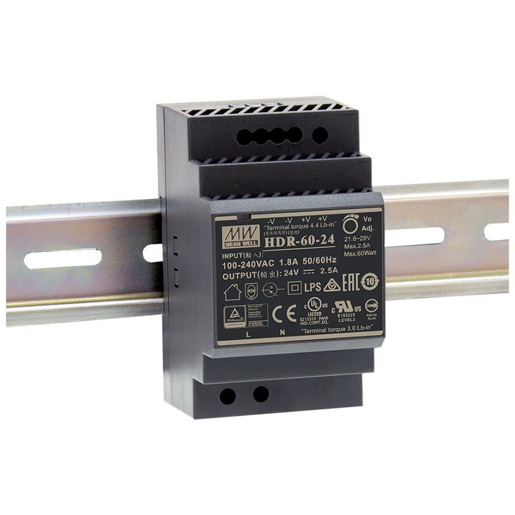 ALLNET replacement power supply 5V 6A 60W Mean Well DIN rail