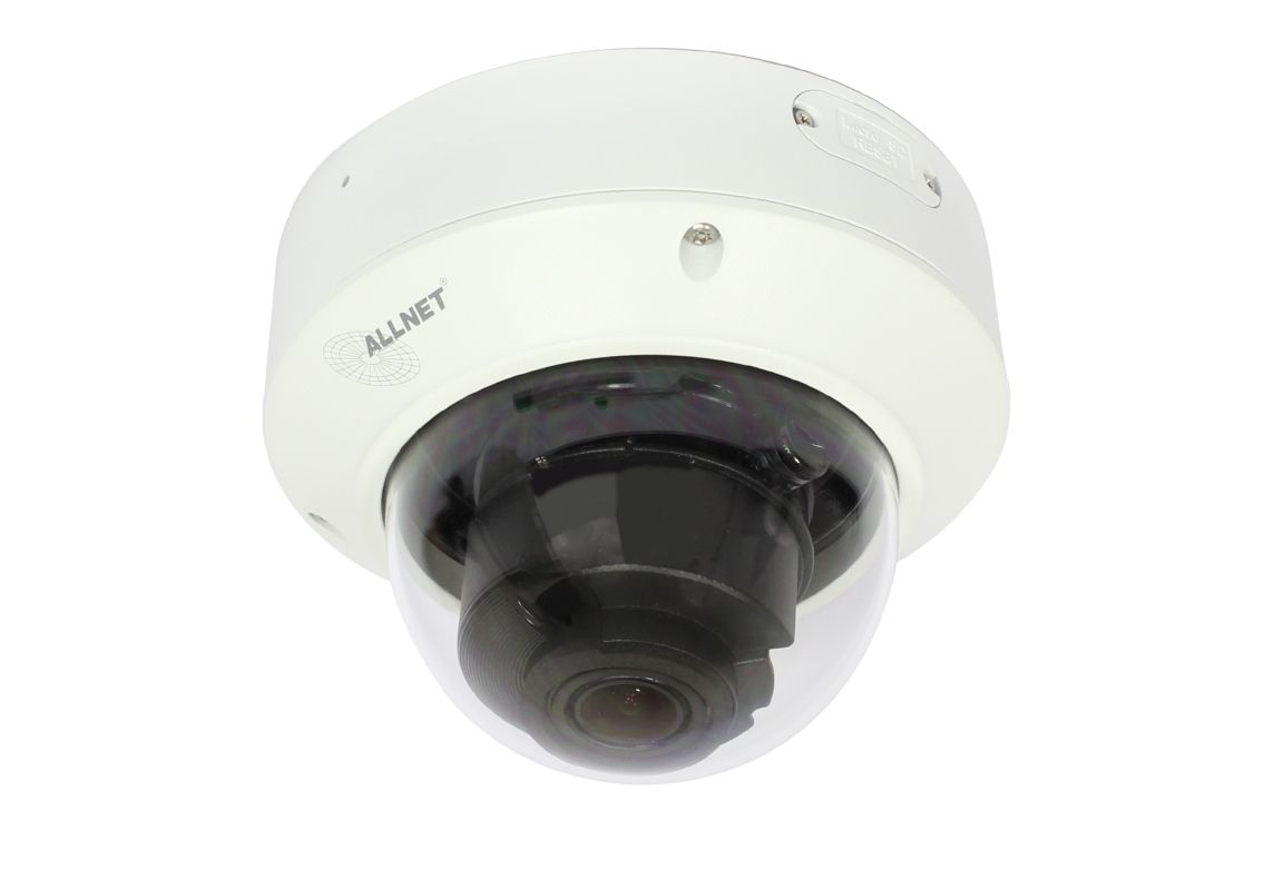 ALLNET IP Camera Fix Dome / Outdoor / 5MP / IR / Vandalism / Low-Light / Motorized Vario Lens / 93° / "ALL-CAM2495v3-LVEFN"
