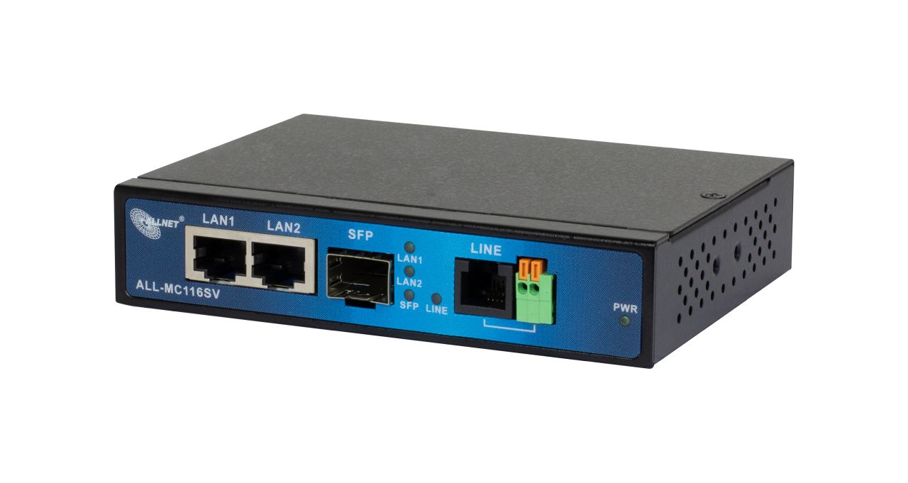 ALLNET ISP Bridge Modem VDSL2 mit Vectoring/Point-to-Point Slave-Modem "unmanaged "ALL-MC116SV-VDSL2"