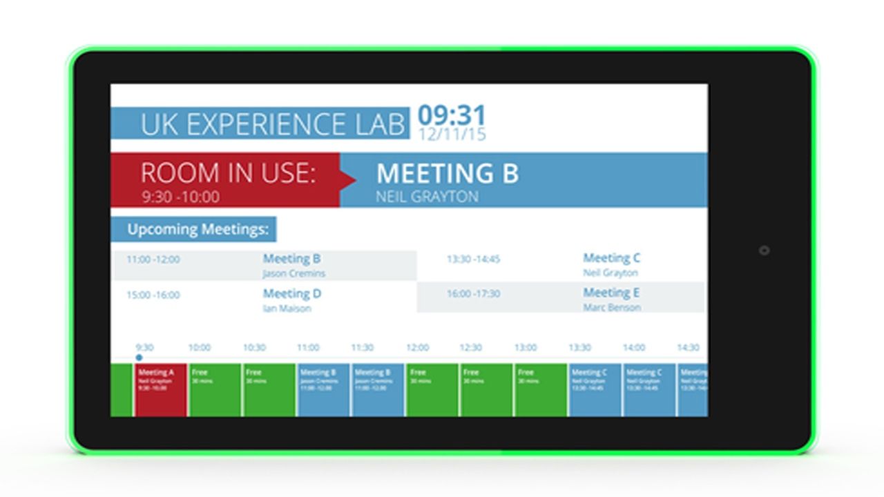ALLNET meeting room RGB LED tablet 10 inch RK3288 Android 10 and NFC