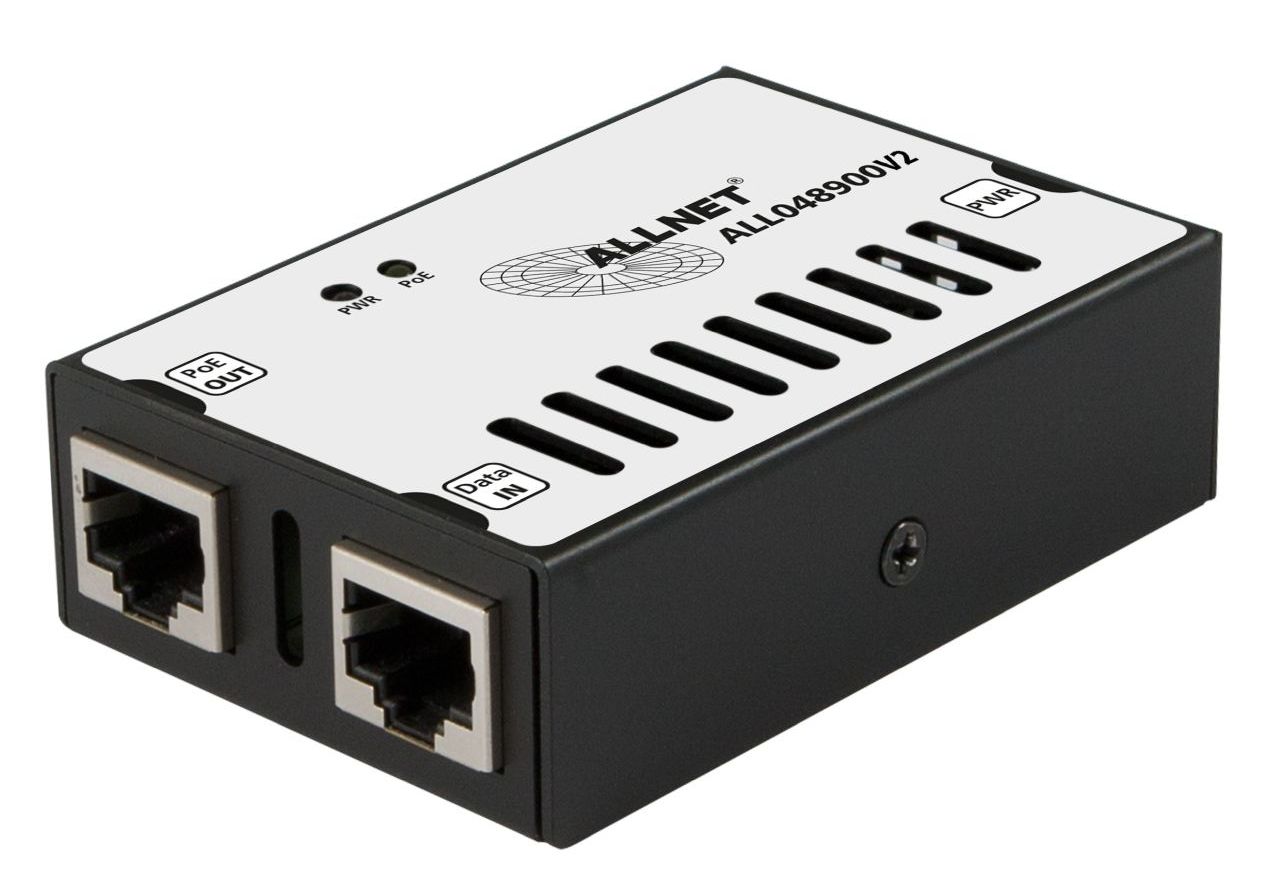 ALLNET PoE Injector Gigabit / PoE & PoE+ & PoE & LT PoE (15.4W/30W/60W/90W) / metal housing / "ALL048900v2"