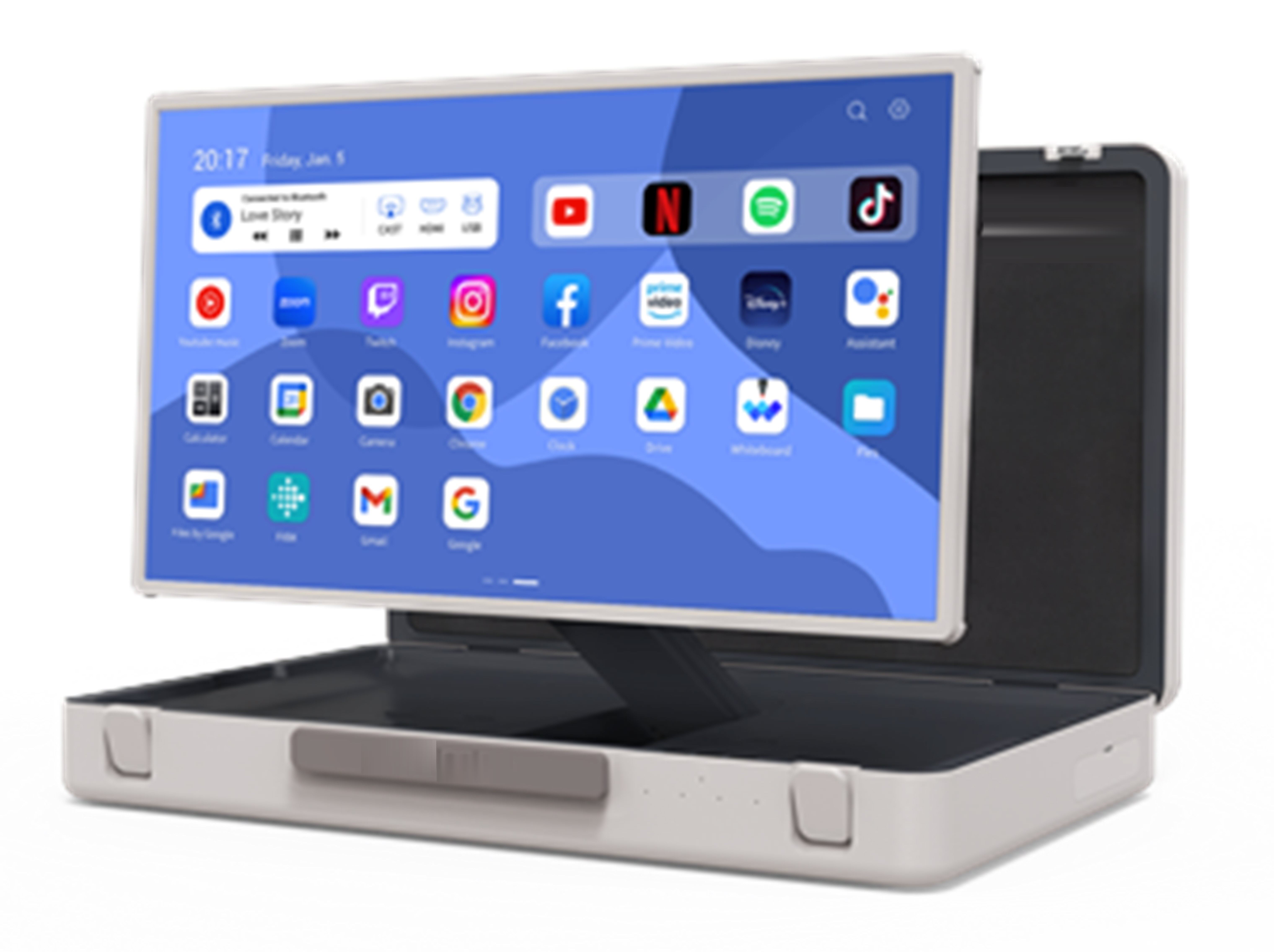ALLNET Presentation Suitcase High Performance Display 27 Inch Android 12 RK3588 HDMI In Case