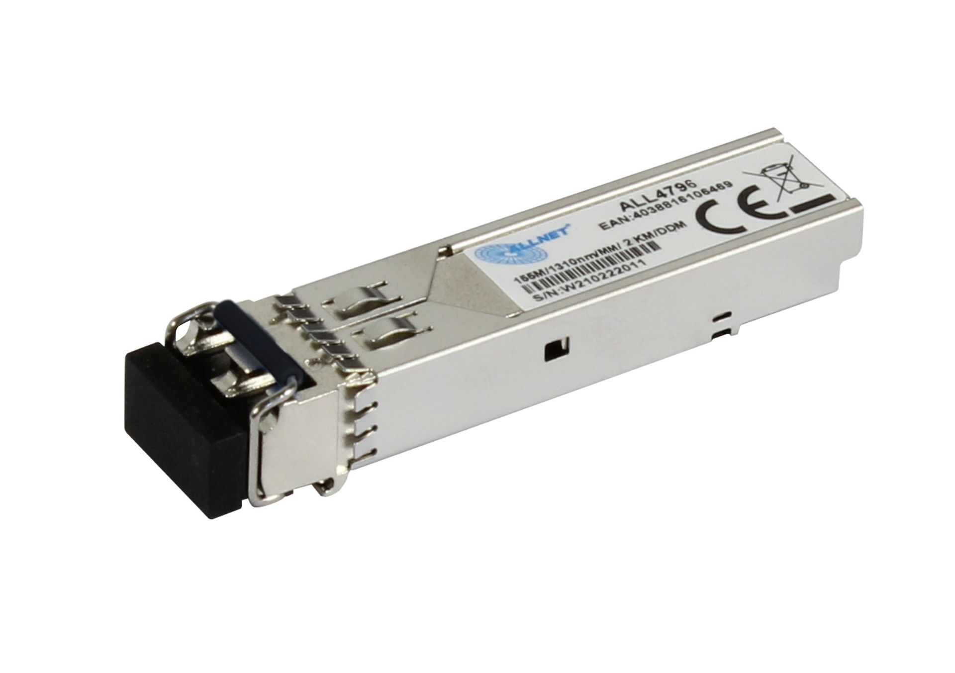 ALLNET Switch Modul ALL4796 SFP(Mini-GBIC), 100Mbit, FX/LC, 2Km, Multimode