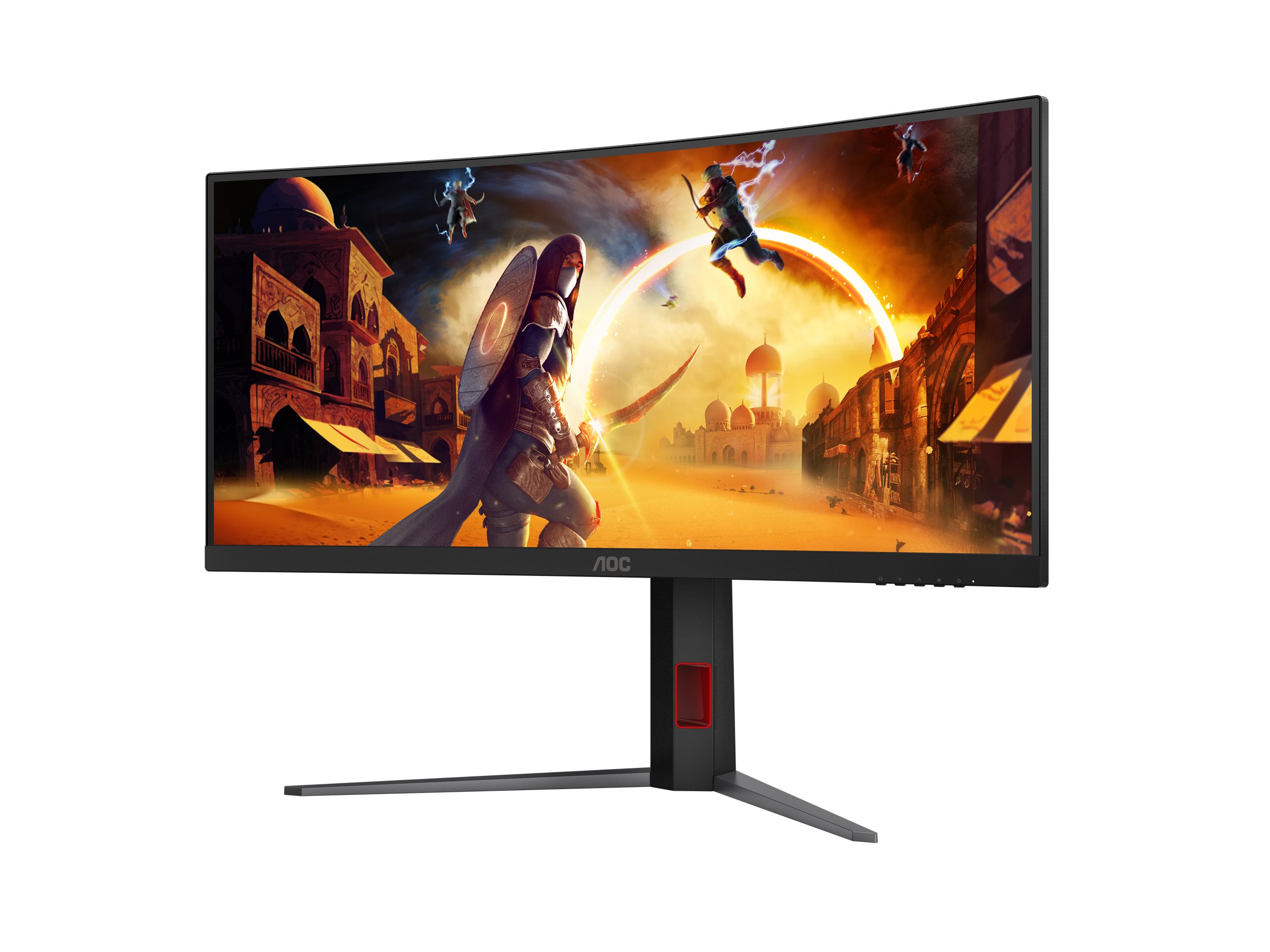 AOC G4 CU34G4Z computer monitor 86.4 cm (34") 3440 x 1440 pixels Wide Quad HD LED Black, Red