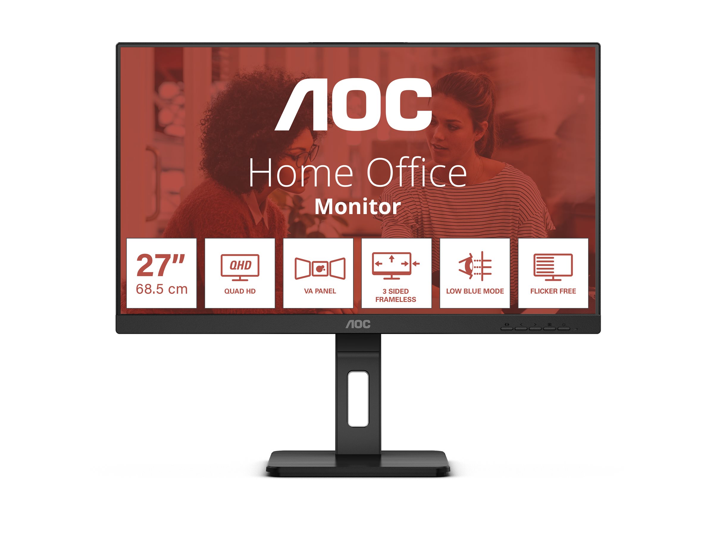 AOC Q27E3UMF 27inch QHD VA Monitor Gaming Flat 75Hz 16:9 (A)