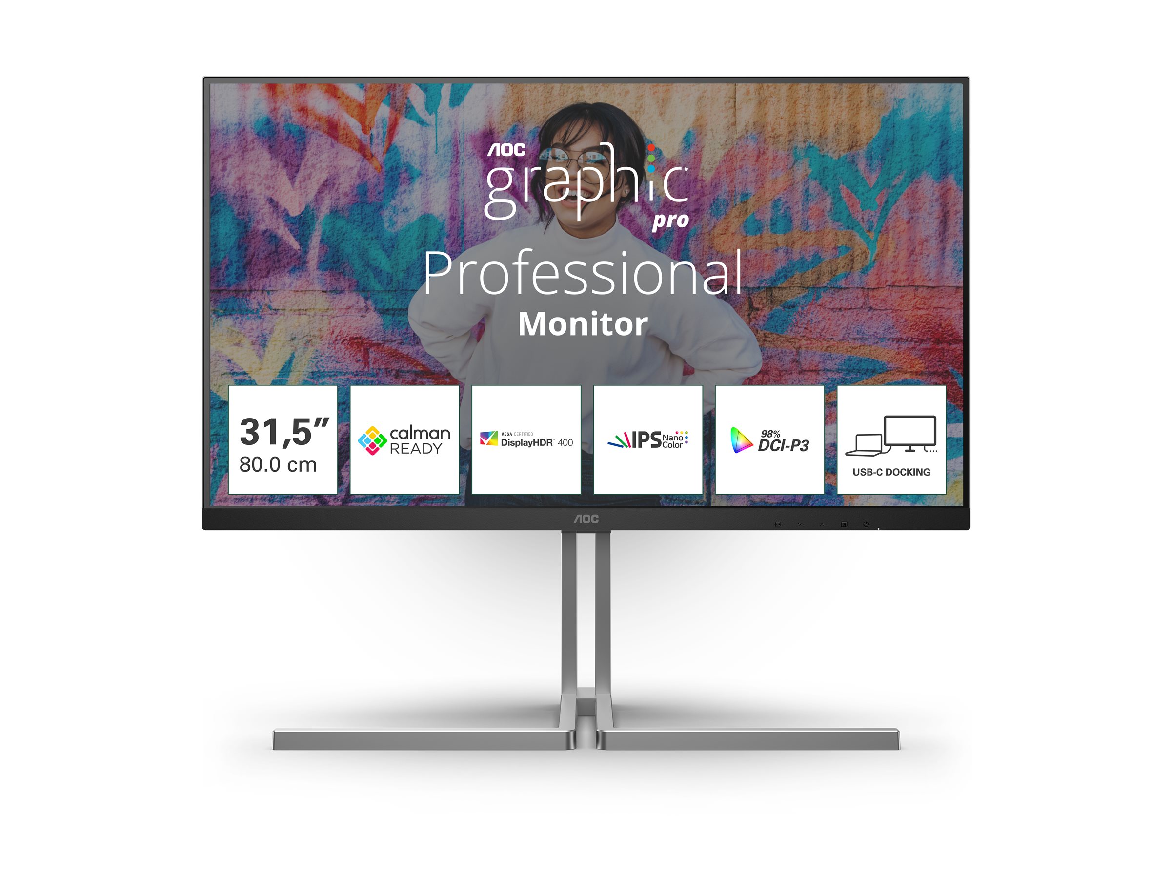 AOC U32U3CV 31.5inch Nano IPS WLED (A)