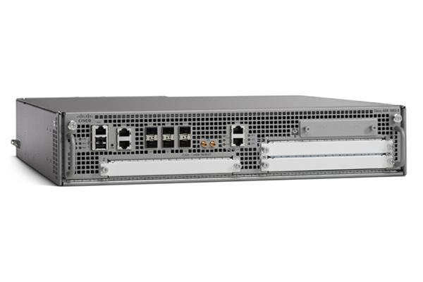 Cisco ASR1002 Chassis, 4 built-in GE Dual P/S4GB DRAM