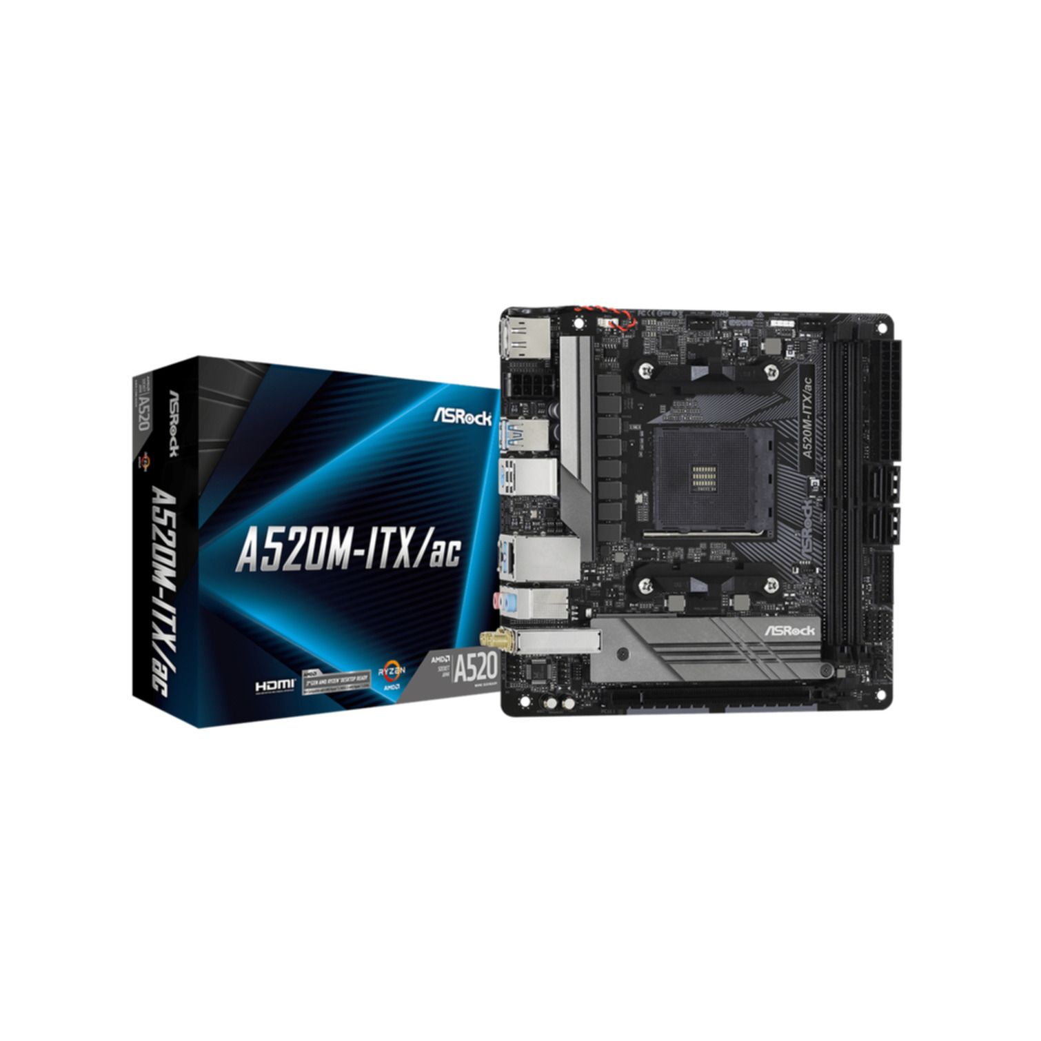 ASRock A520M-ITX/ac Mini ITX AM4 AMD A520