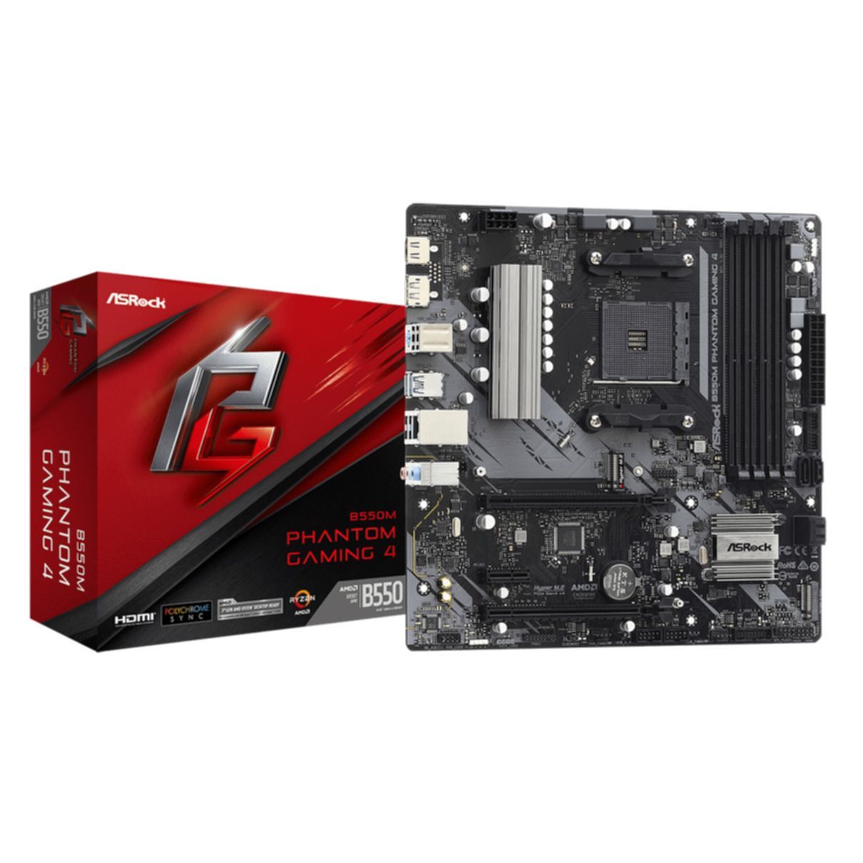 ASRock B550M Phantom Gaming 4 Micro-ATX AM4 AMD B550
