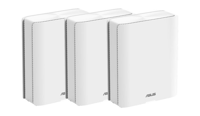 Asus 802.11 a/b/g/n/ac/ax/be, 2.4/5/6 GHz, 2GB RAM, 256MB Flash, 110 - 240V, 50 - 60Hz, 1300g, 3 pack