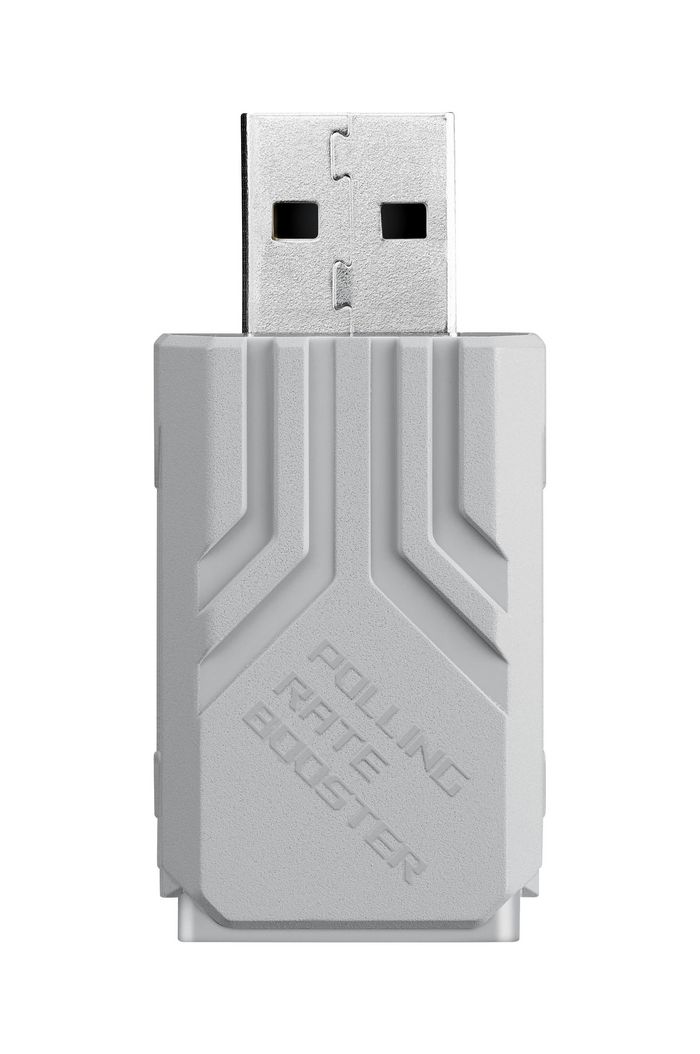 Asus ROG Polling Rate Booster White (for ROG gaming mouse and keyboard, wireless and wired polling rates of up to 8000 Hz, ROG SpeedNova, improved synchronization with monitors, white)