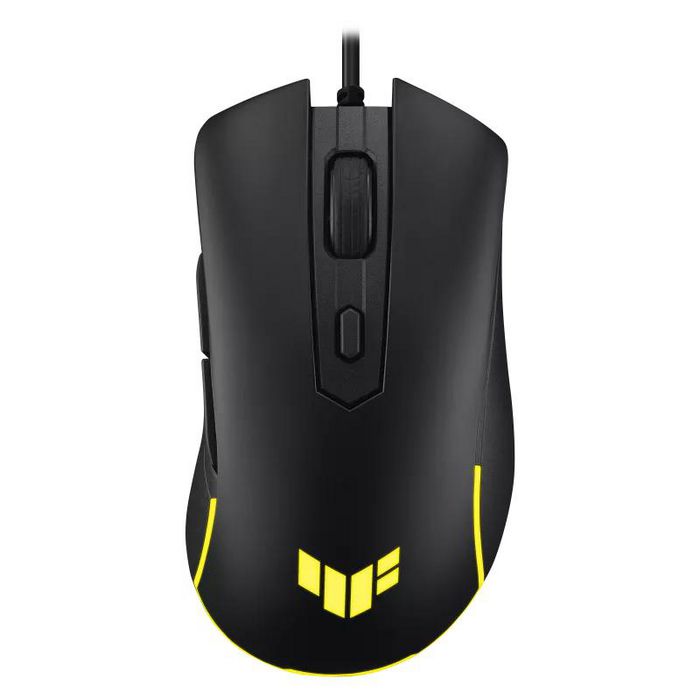 Asus TUF Gaming M3 Gen II is an ultralight 59-gram wired gaming mouse with IP56 dust and water resistance, ASUS Antibacterial Guard, an 8000 dpi sensor, 60-million-click lifespan switches, PTFE mouse feet, and six programmable buttons
