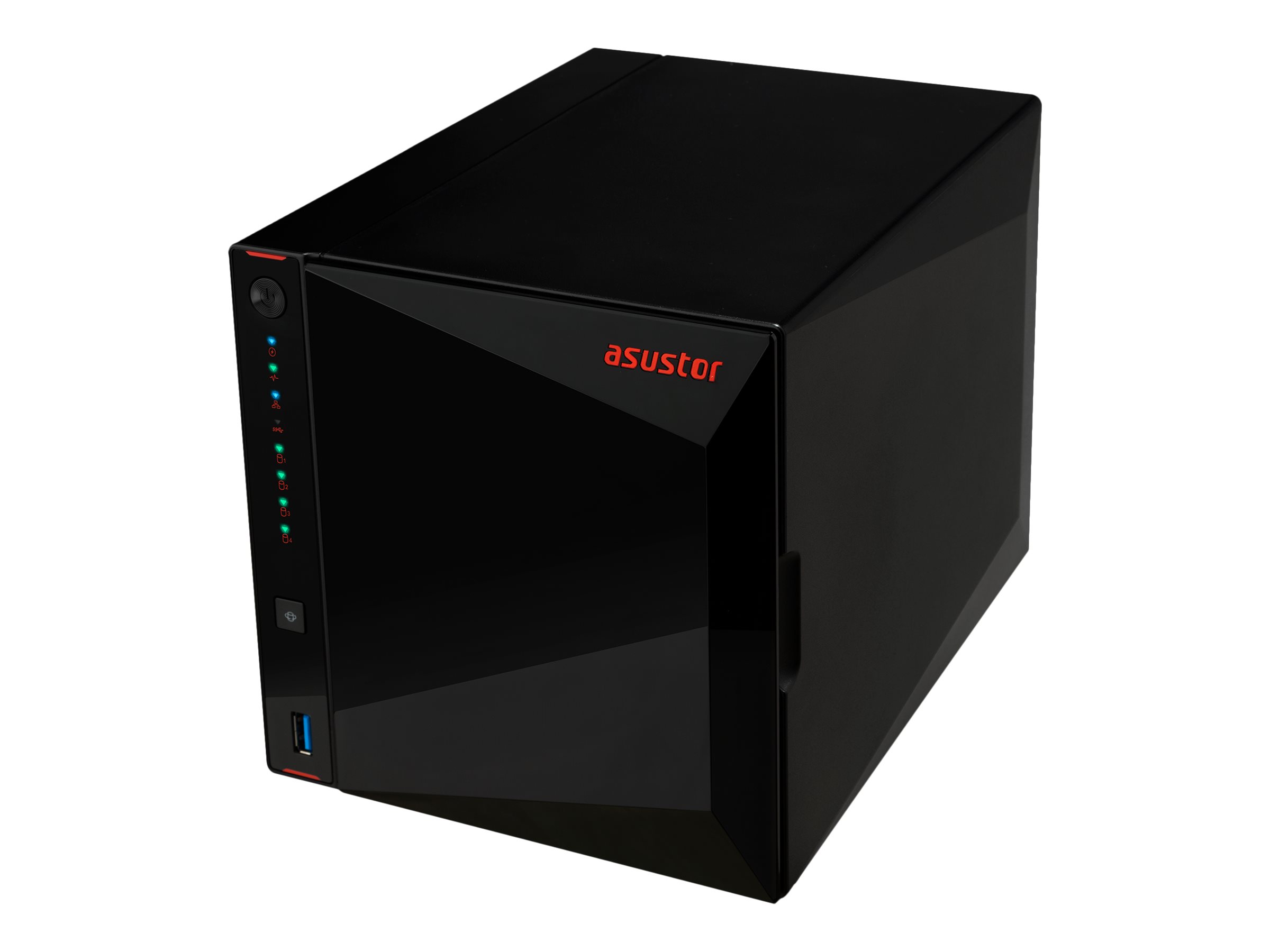 ASUSTOR AS5304T 4 Bay NAS Intel Gemini Lake Quad-Core 4GB DDR4 SODIMM 2.5 GbE x 2 USB 3.2 Gen-1 x 3 WOW Toolless installation