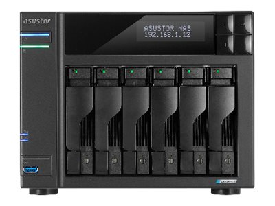ASUSTOR NAS 6-BAY LOCKERSTOR 6 GEN 2 CELERON N5105 4C 2.0GHZ/8GB/2.5GBE/USB 3Y WTY