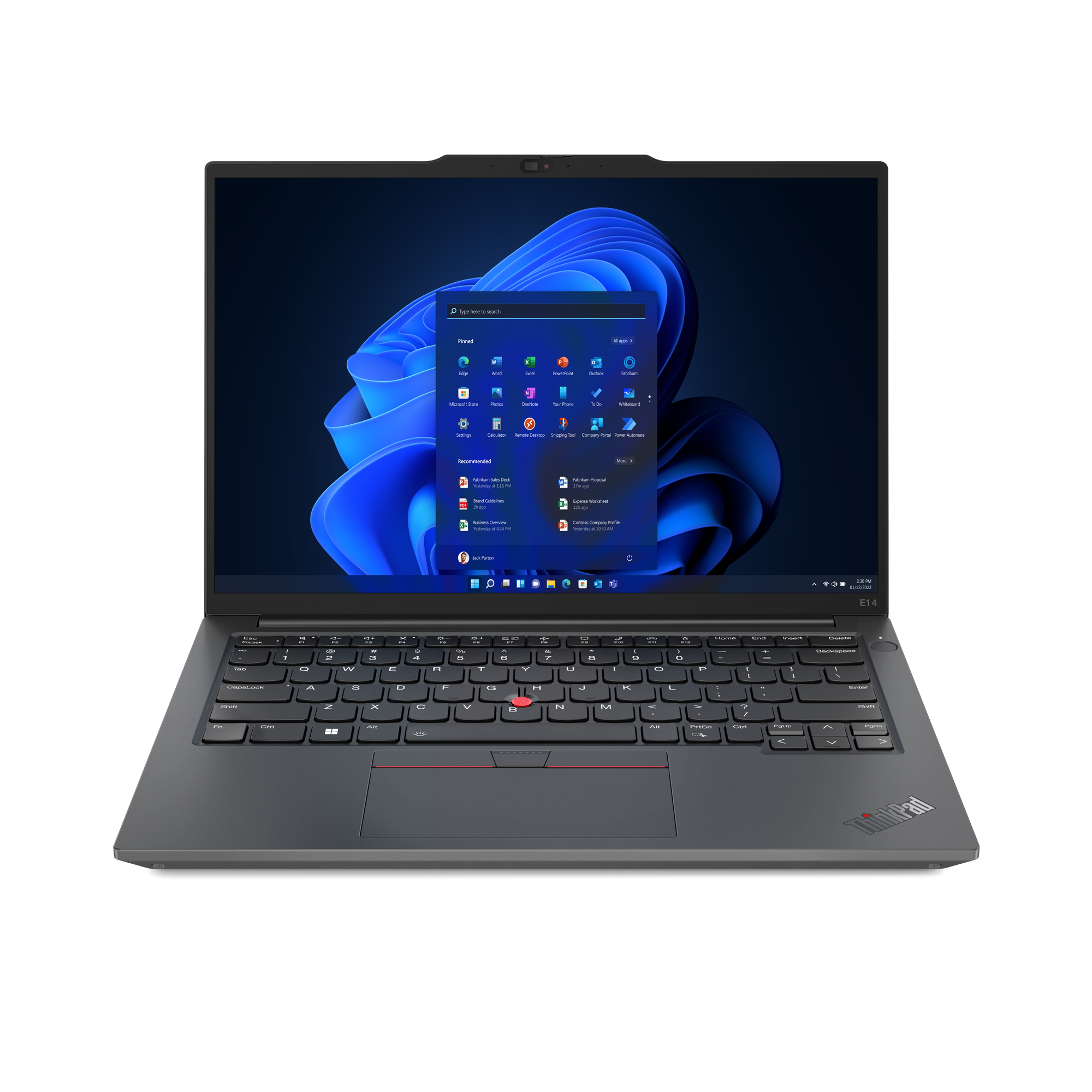 ThinkPad E14 Gen 5 (AMD) - 14 inch - AMD Ryzen 3 7330U - 8GB RAM - 256GB SSD - Windows 11 Pro