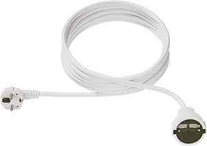 Bachmann cable, extension, socket (CEE7)->plug (CEE7), 2m, white