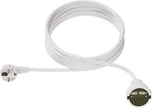 Bachmann cable, extension, socket (CEE7)->plug (CEE7), 3m, white