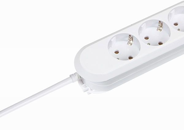 Bachmann table socket, 3xsockets (CEE7)->plugs (CEE7), 5m, white, Smart