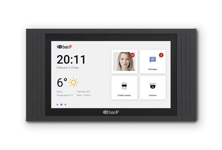 BAS IP indoor intercom station AT-07L black *Professional*