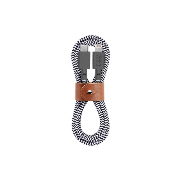 Native Union Belt Cable KV-C-Lightning. Zebra. 1.2M