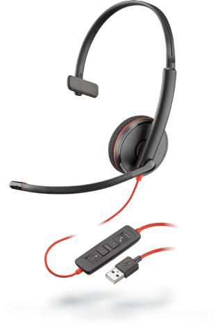 Poly Blackwire C3210, USB-A, Windows/Mac OS, 87 g