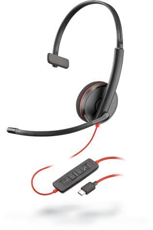 Poly Blackwire C3210, USB-C, Windows/Mac OS, 87 g