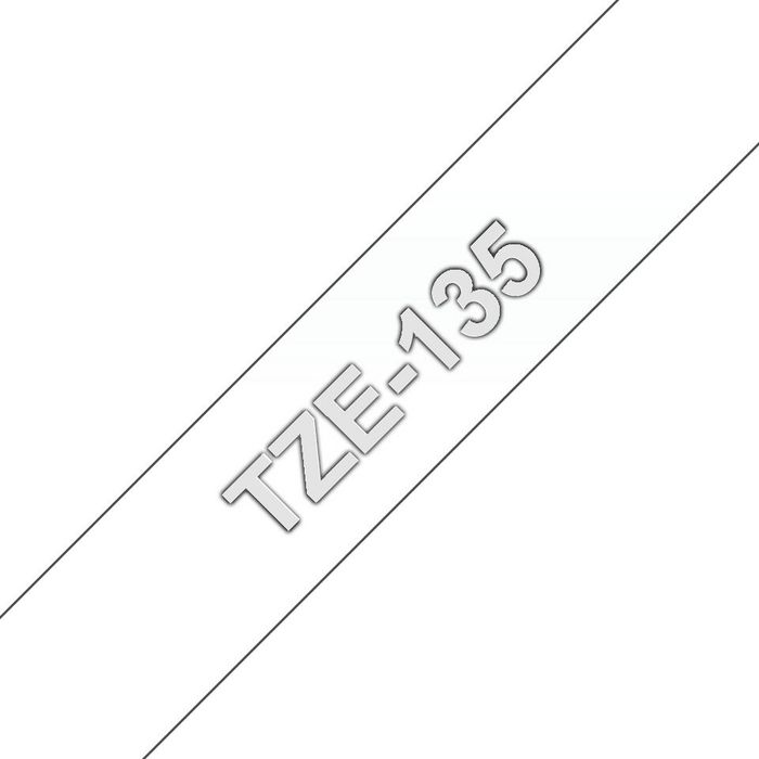 Brother Brother TZe-135 White On Clear Labelling Tape – 12mm wide