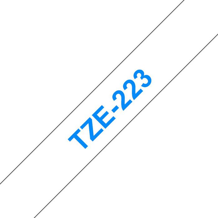 Brother Brother TZe-223 Blue on White Labelling Tape – 9mm wide